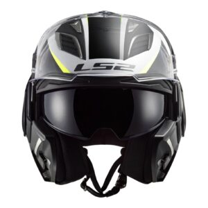 LS2 FF900 Valiant 2 Codex Flip Front Helmet White/Black - Image 3