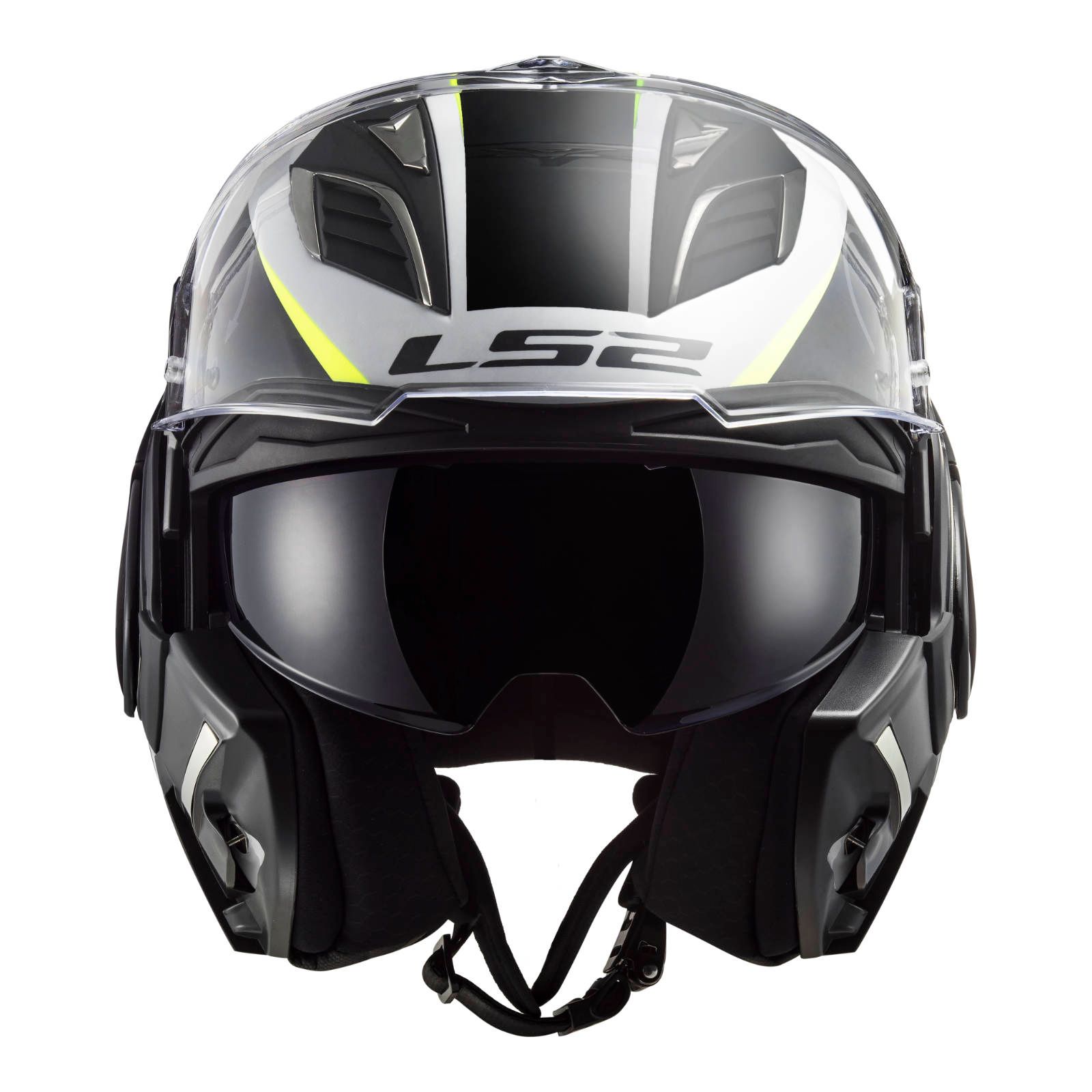 LS2 FF900 Valiant 2 Codex Flip Front Helmet White/Black - Image 3