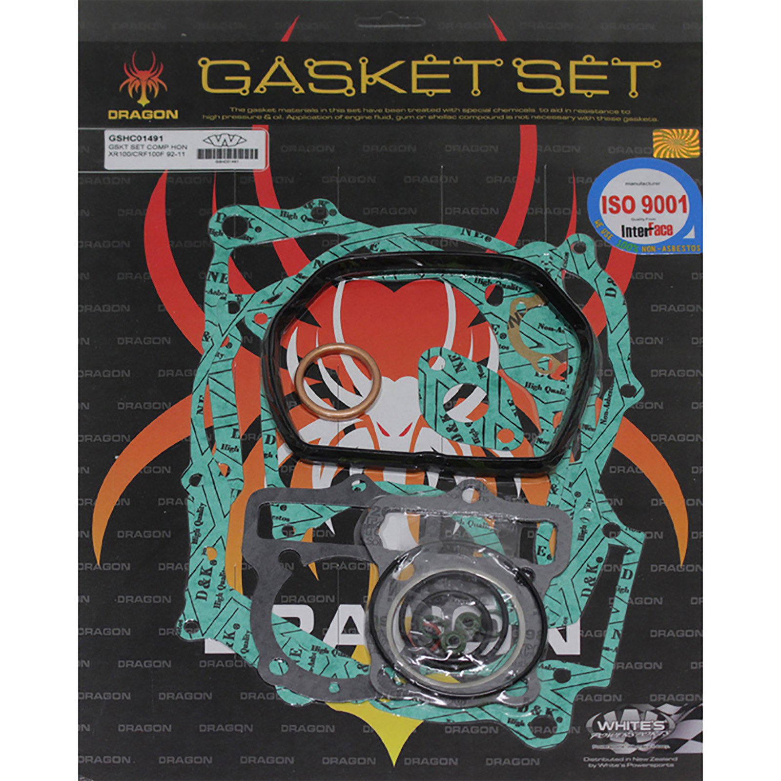 WHITES GASKET SET COMPLETE HON XR100 92-03/CRF100F 92-13 - Image 1