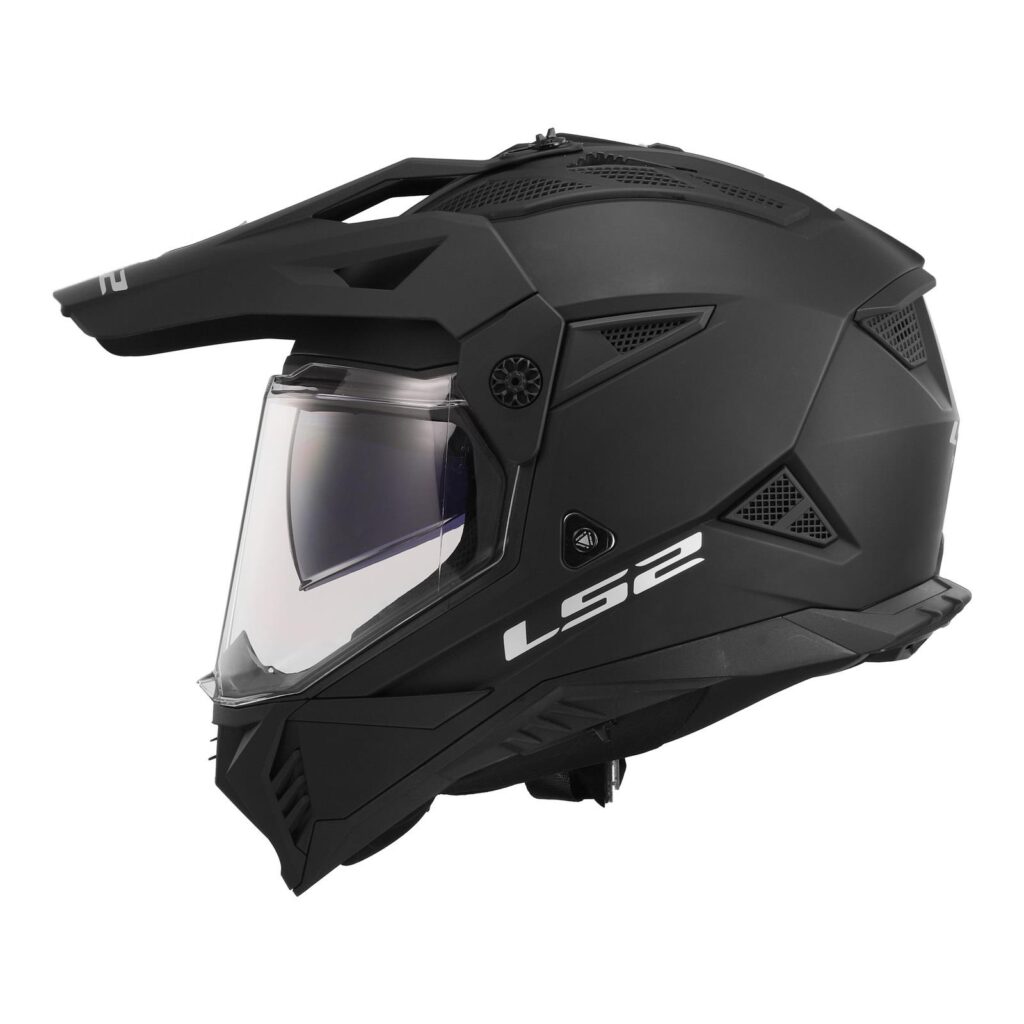 LS2 MX702 Pioneer II Adventure Helmet Matte Black