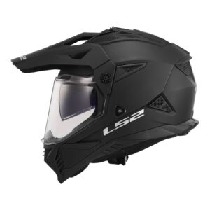 LS2 MX702 Pioneer II Adventure Helmet Matte Black - Image 2