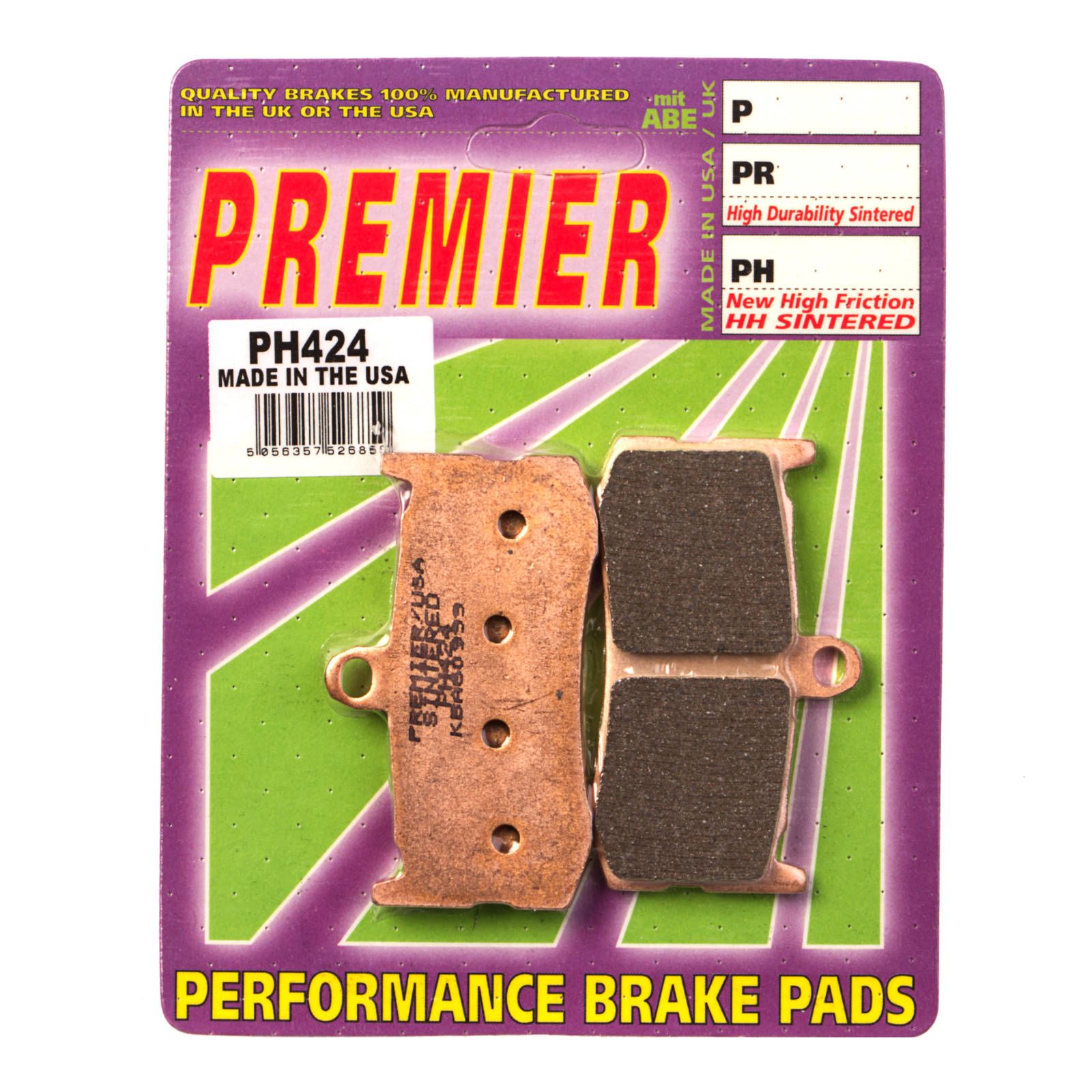 PREMIER BRAKE PADS HI-PERF SINT PH424 - TRI - Image 1