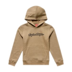 Troy Lee Designs Signature Pullover Hoodie Youth Sienna - Image 1