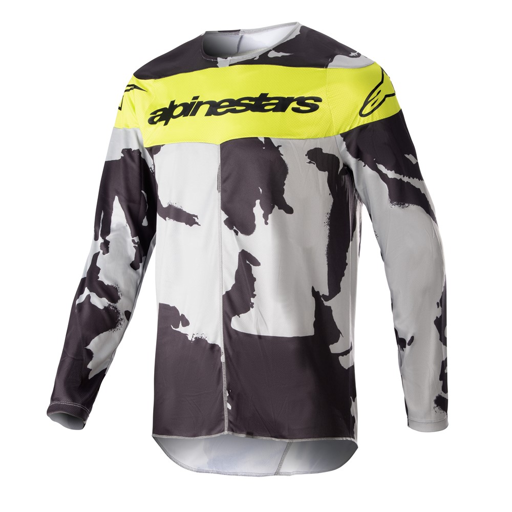 Alpinestars Racer Tactical Jersey Cast Gray Camo/Yellow Fluoro