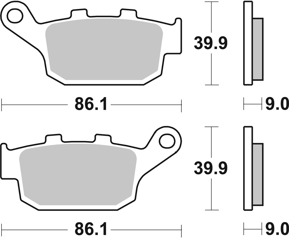 SBS 881LS Rear Brake Pads