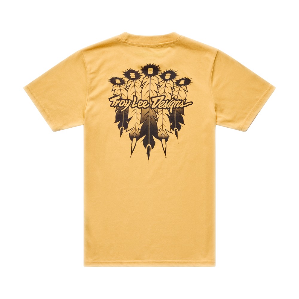 Troy Lee Designs Feathers Tee Youth Bleached Melon