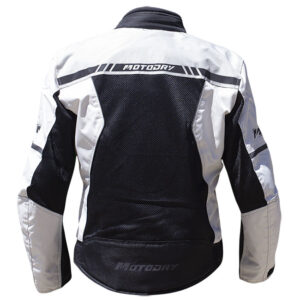 MotoDry Summer Vent Jacket White/Black - Image 2