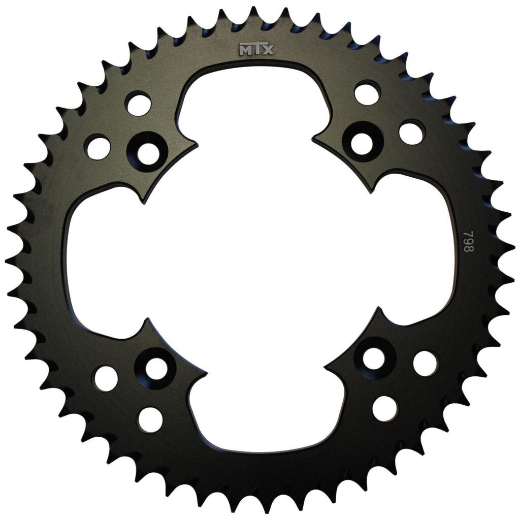 SPKT REAR ALLOY MTX ZERO BLK 798 52T #428