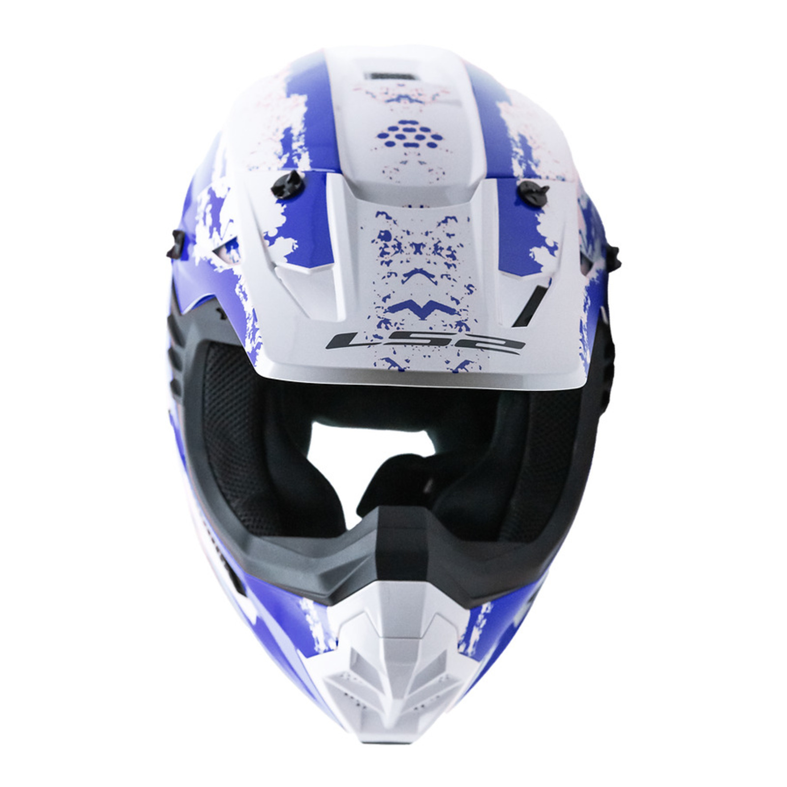 LS2 MX706 Coz Hyde Motocross Helmet Blue / White - Image 4