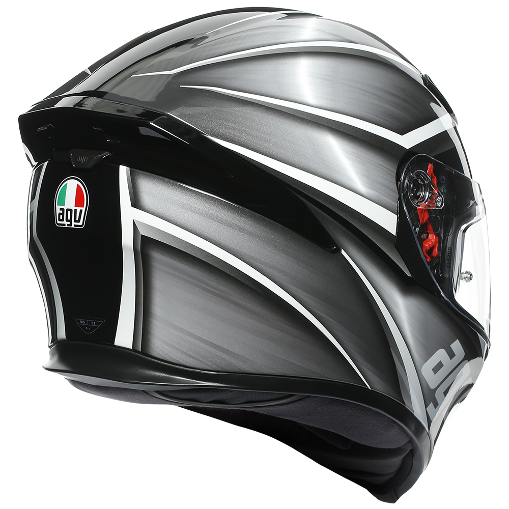 Road Helmet AGV K-5 S Tempest Black/Silver