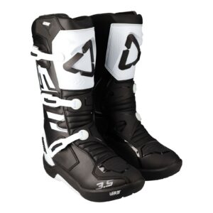 Leatt 3.5 Youth Black/White Motocross Boot - Image 1