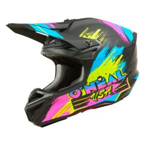O'Neal 5SRS RESEDA Motocross Helmet Black/Neon - Image 1