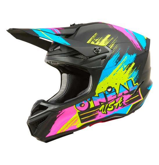 O'Neal 5SRS RESEDA Motocross Helmet Black/Neon