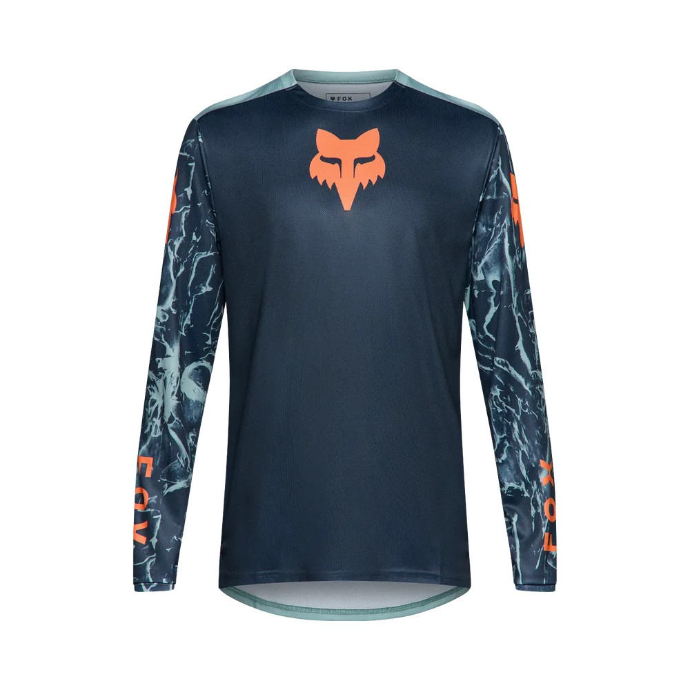 Fox Ranger Motocross Jersey Image Print Youth Arctic Blue