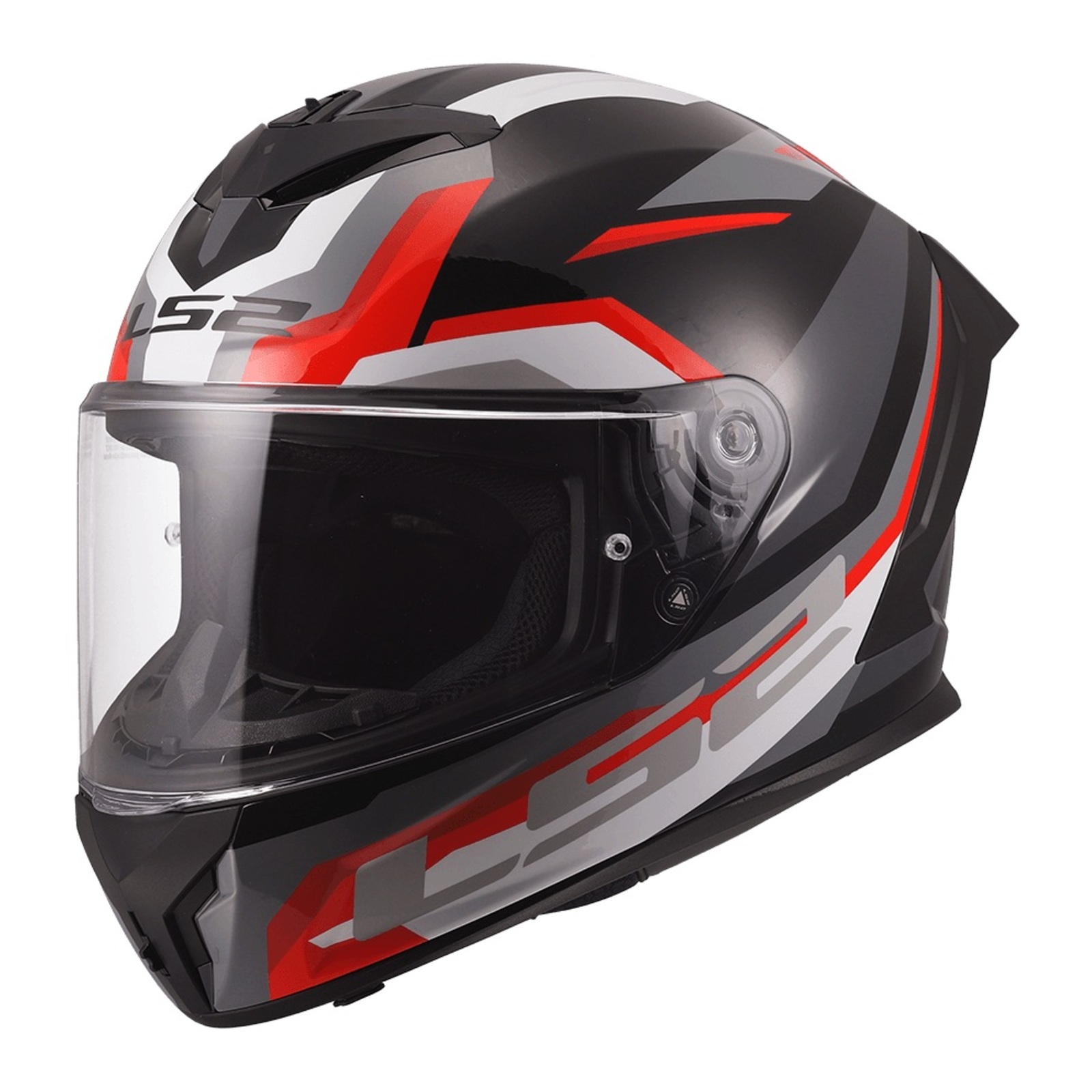 LS2 FF820 Rapid III Hyper Road Helmet Black/Red - Image 1