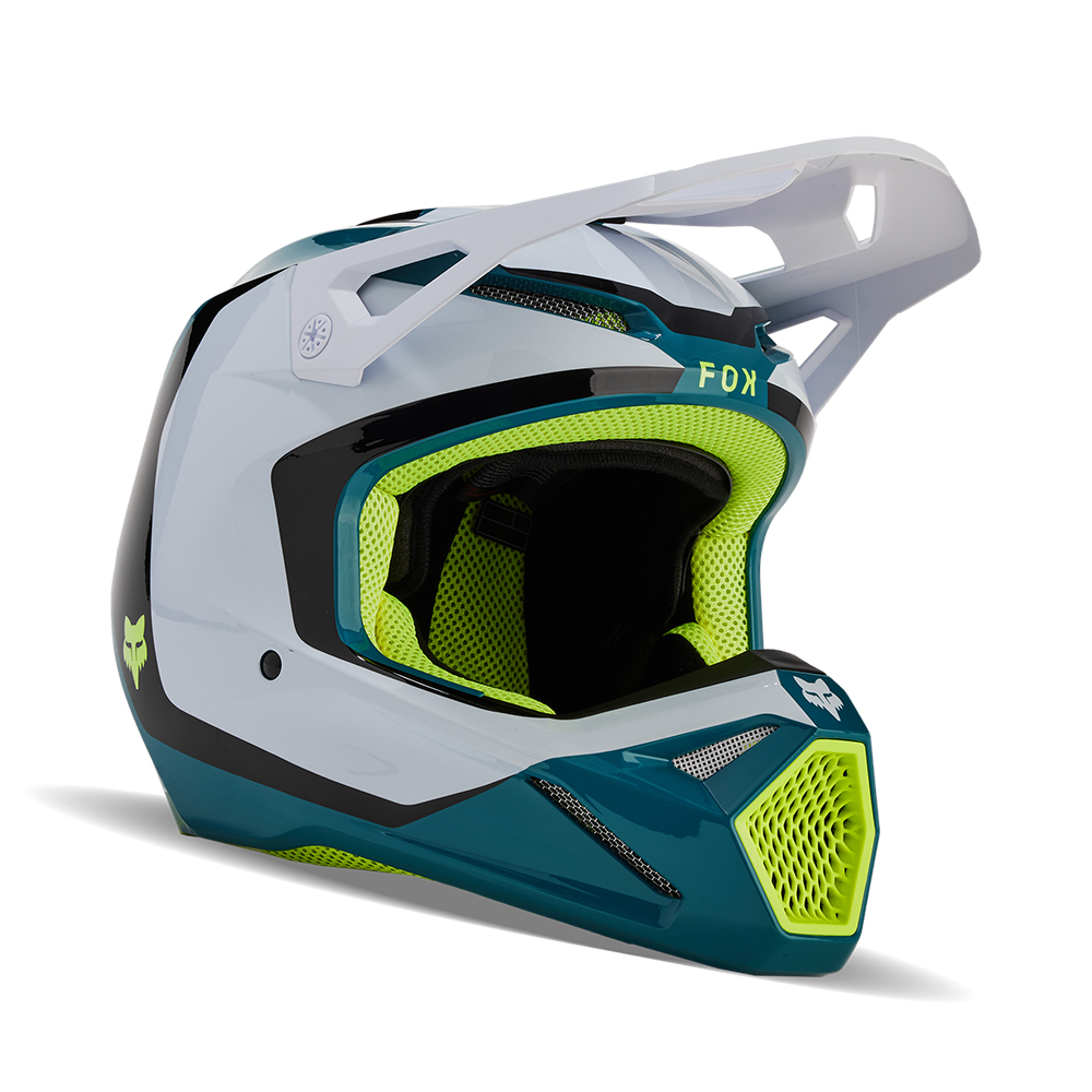 Fox V1 Nitro Motocross Helmet Maui Blue