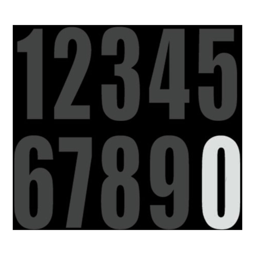 DRC Motion Standard Number ED3 White "0