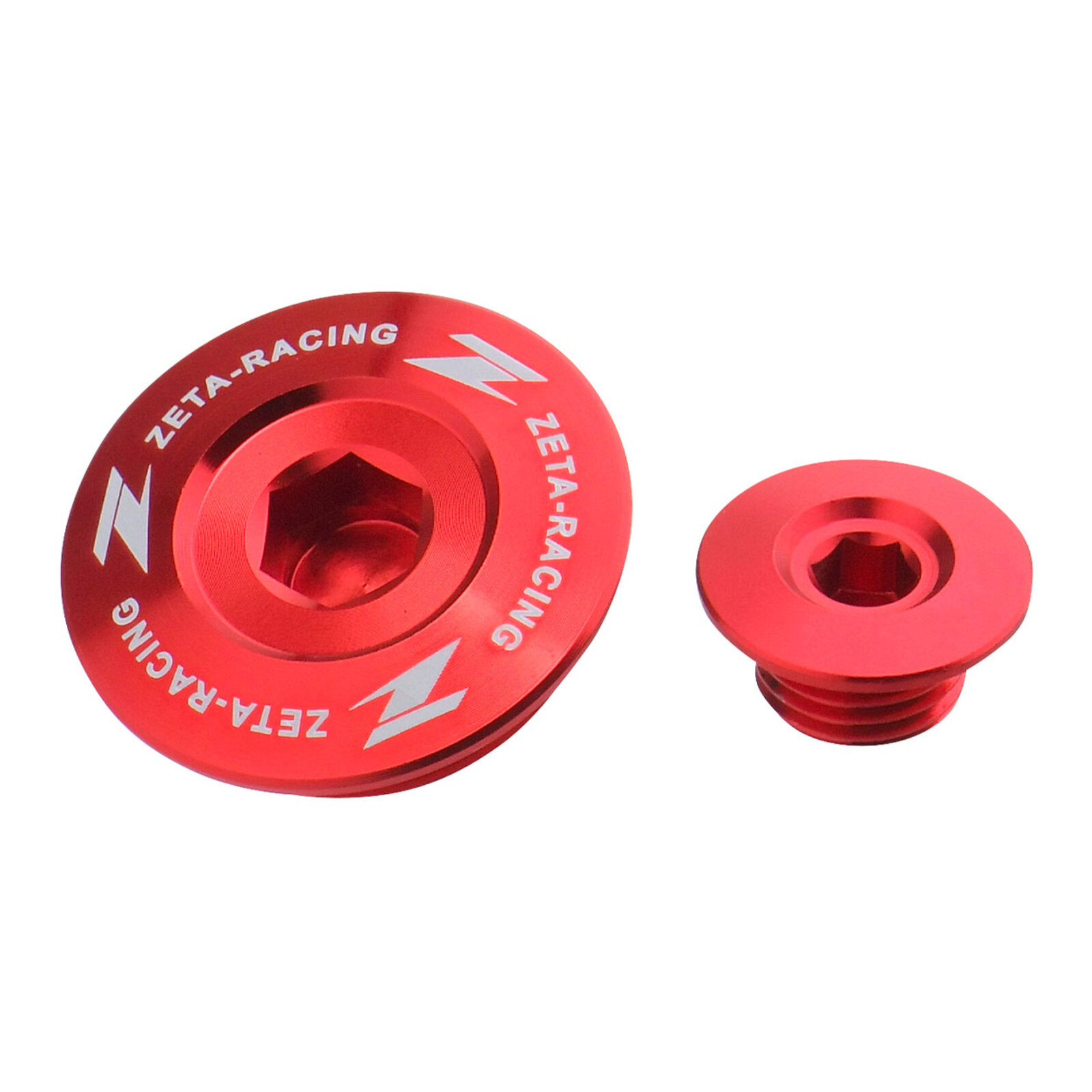 Zeta Engine Plugs - Honda CRF250R ('10–'17), CRF450R/X, CRF150R - Red - Image 5