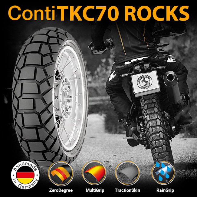 Rear Adventure Tyre Continental TK70 Rocks 150/70x17