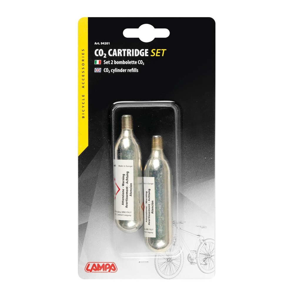 LAMPA PAIR OF CO2 SPARE CYLINDERS