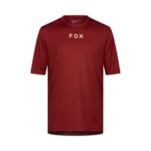Fox Ranger MTB Jersey Wordmark Rust Brown - Image 1