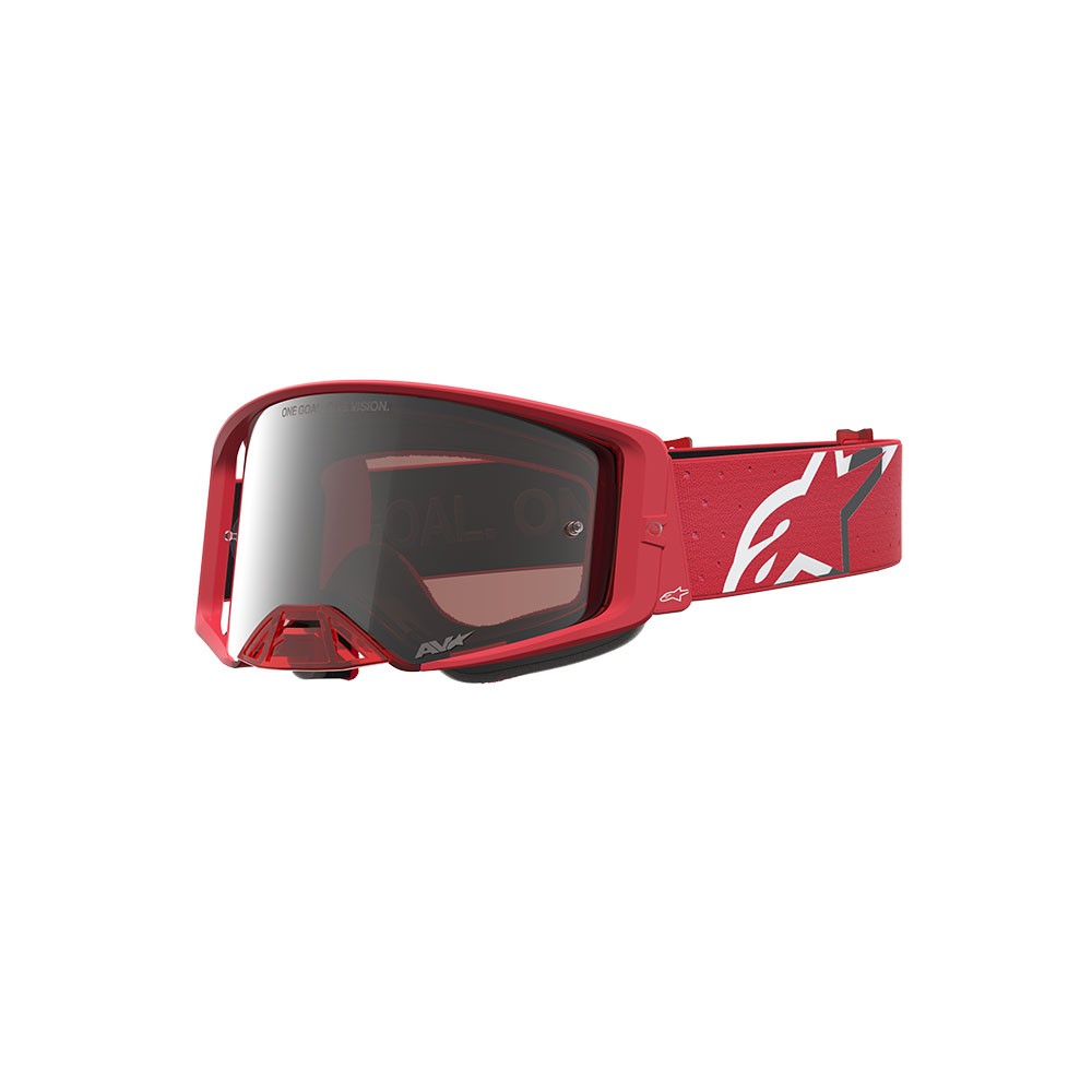 Alpinestars Supertech Vesta Motocross Goggles Red/Chrome Mirror Lens