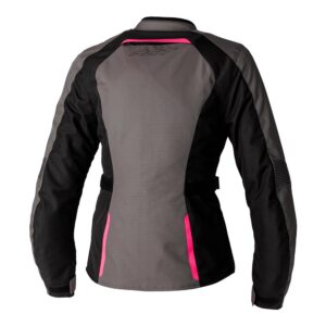RST AVA CE Textile Road Jacket Ladies Black/Neon Pink - Image 2