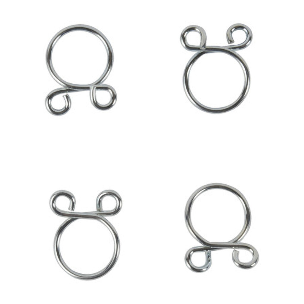All Balls Racing Fuel Hose Clamp Kit - 9.8mm Wire (4 Pack)