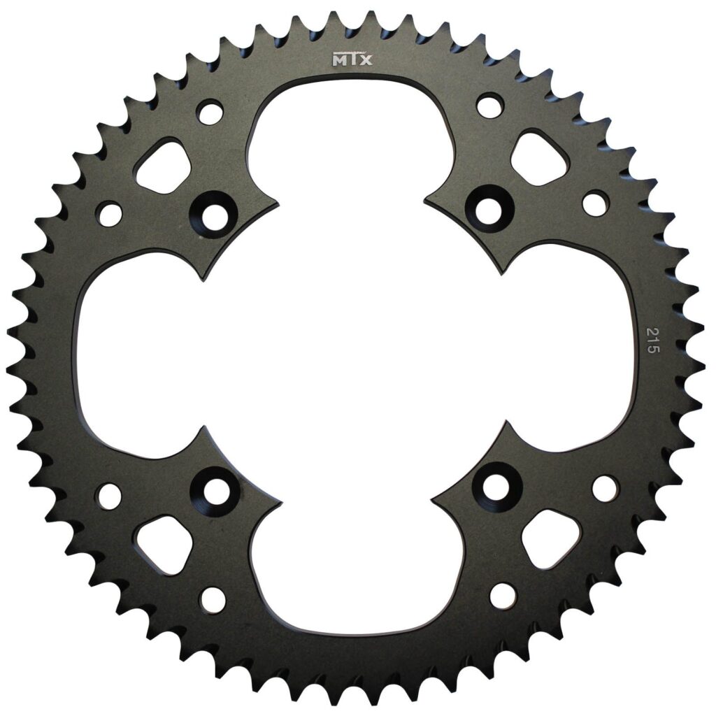 SPKT REAR ALLOY MTX ZERO BLK 215 56T #420