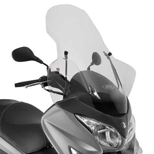 GIVI SCREEN SUZUKI BURGMAN 125-200 '06->. 88.5x65.5cm (NEEDS D267KIT)