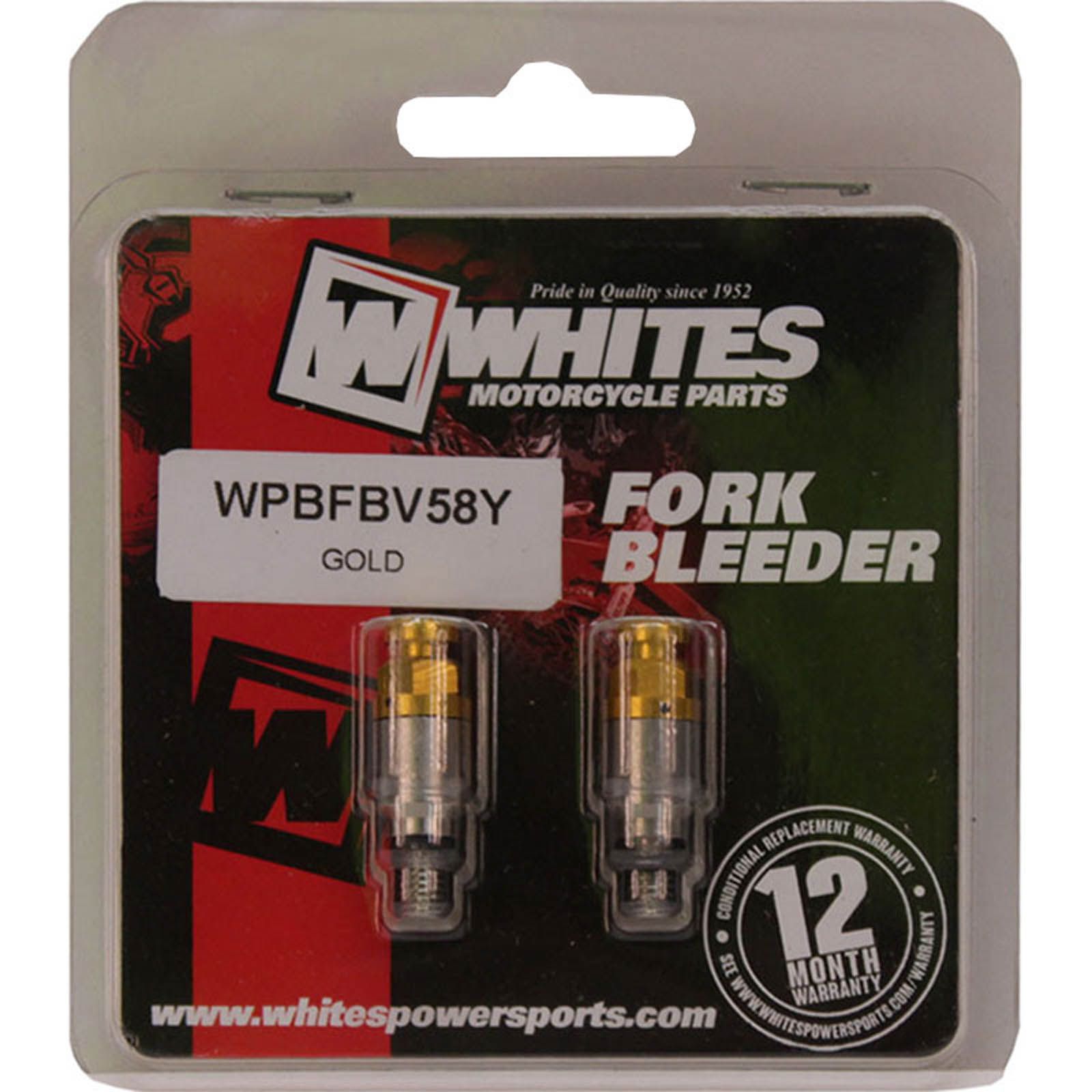WHITES FORK BLEEDER VALVES – PAIR M5 x 0.8 GLD