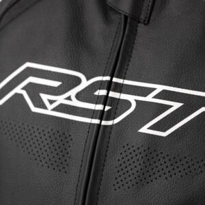 RST SA1 Leather Road Jacket Black/White - Image 2