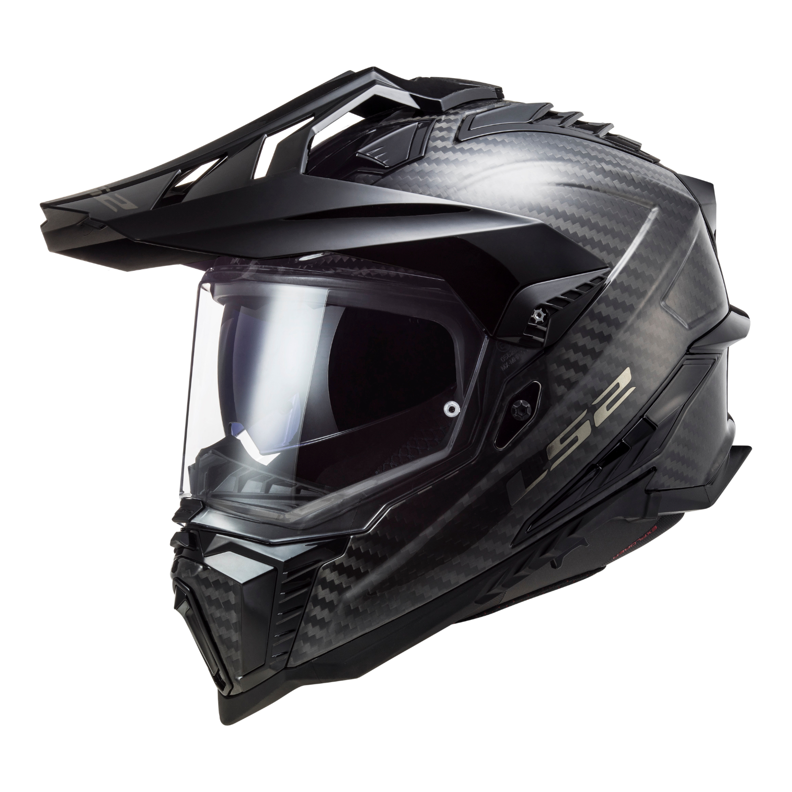 LS2 MX701 Explorer Carbon Solid Adventure Helmet Carbon - Image 1