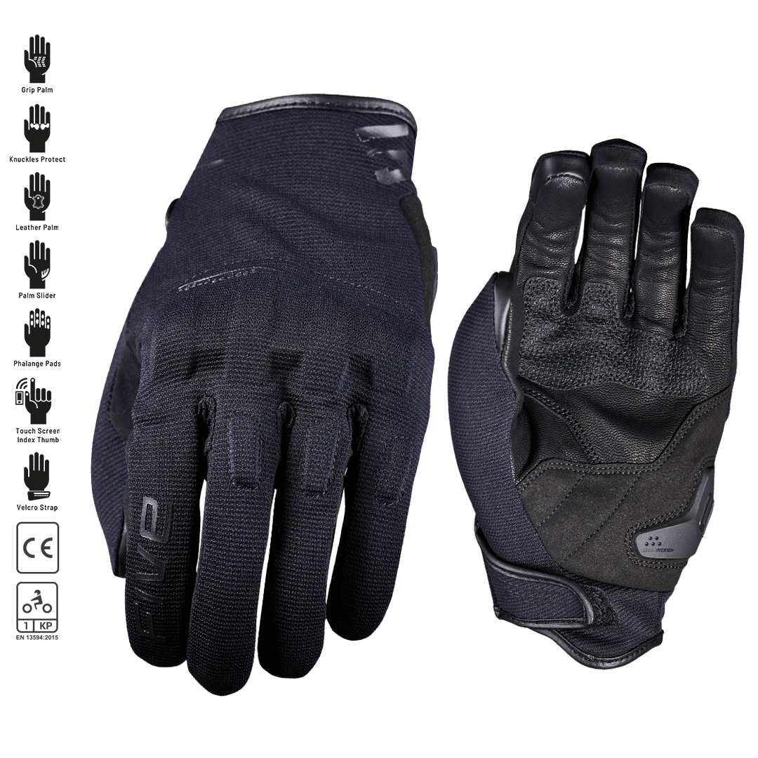 FIVE RS4 EVO  Road Gloves Black - Image 1