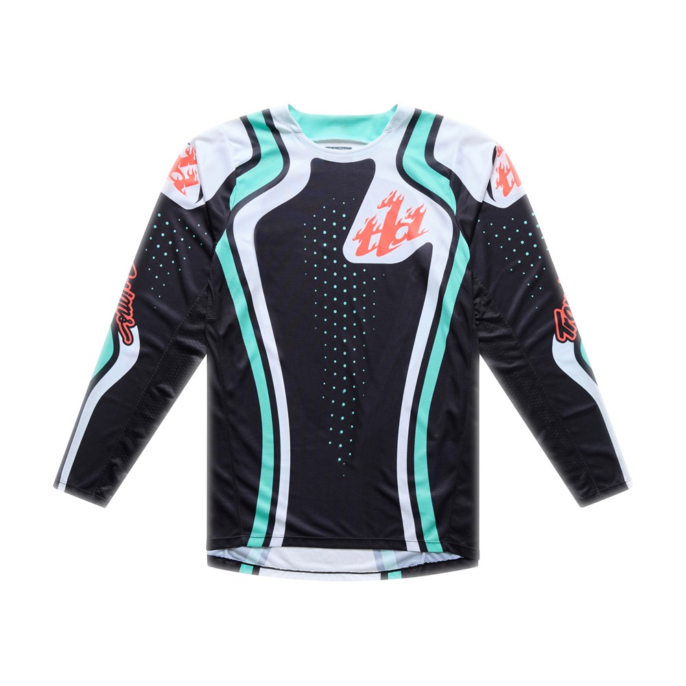 Troy Lee Designs GP Pro Roller Motocross Jersey Black/Teal