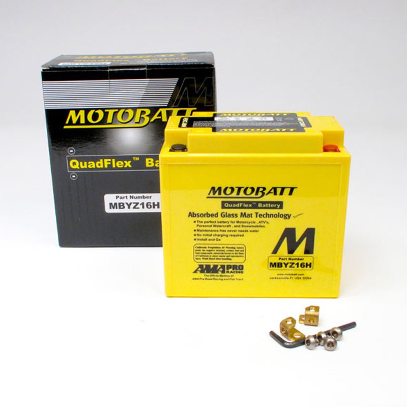 MBYZ16-H MOTOBATT QUADFLEX BATTERY