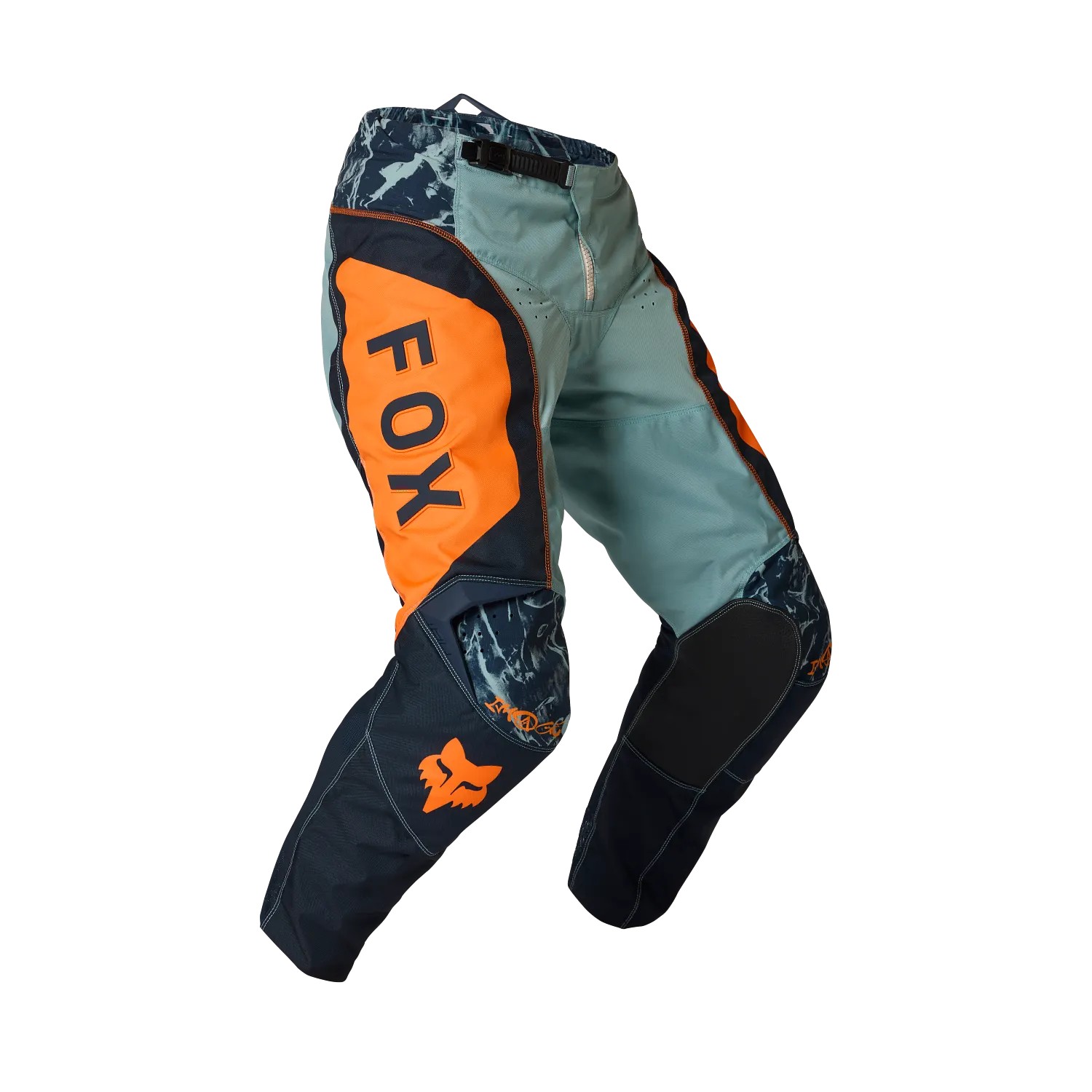 Fox 180 Image Print Motocross Pants Arctic Blue - Image 1