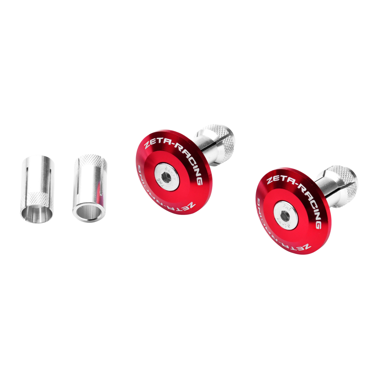 Zeta Bar End Plug 35mm 2pcs - Red - Image 2