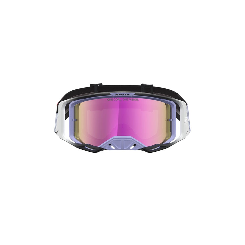 Alpinestars Vision 8 Maven Motocross Goggles Lavender/Black Mirror Pink Lens