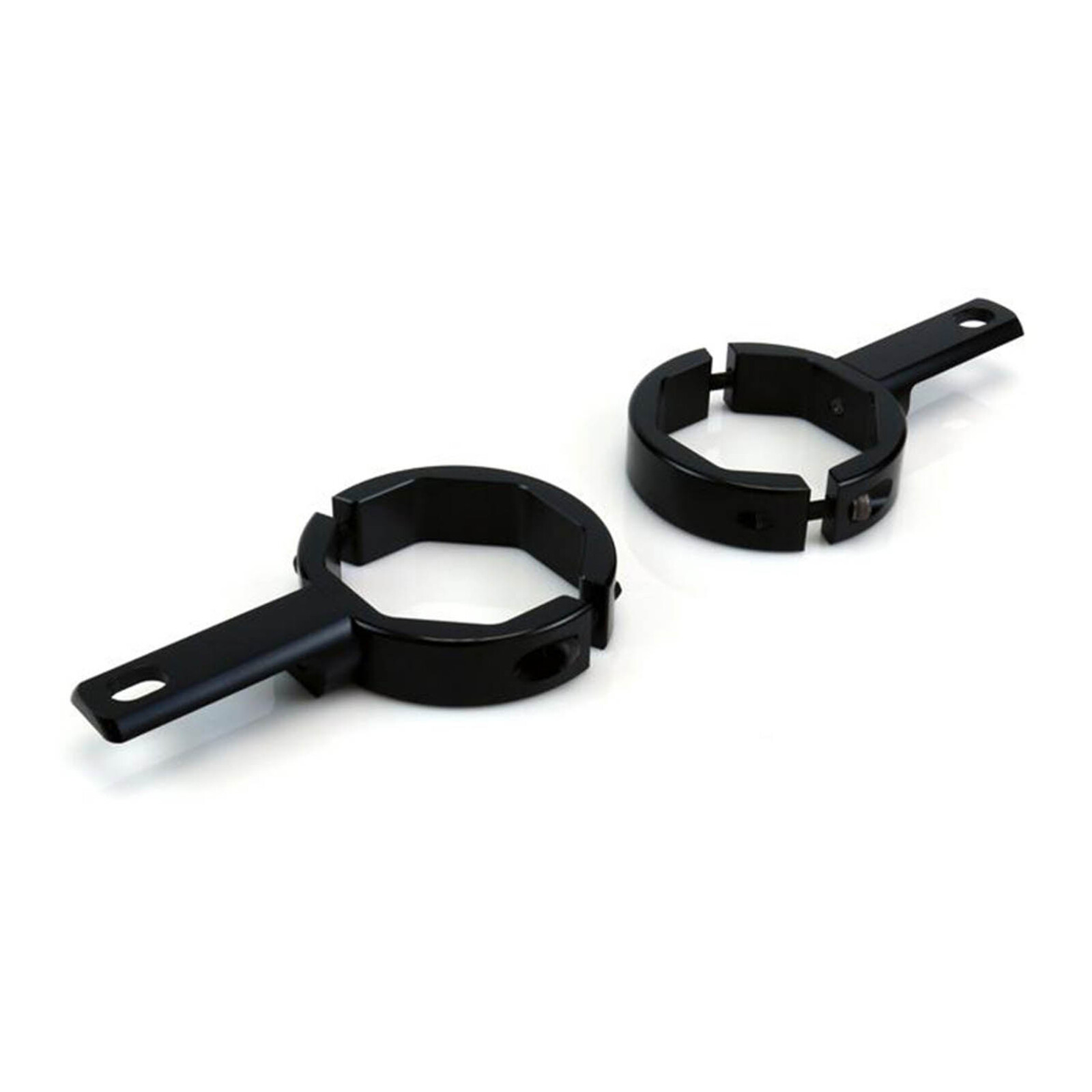 Denali USD Fork Tube Light Mount/ 50-60mm Diametre Tubes - Black - Image 1