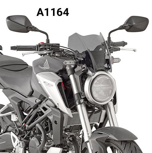 GIVI SCREEN HONDA CB125 R / CB300 R '18-> SMOKED 21x28cm