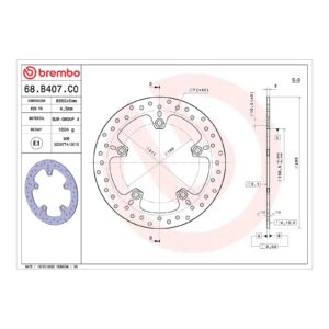 Brembo Rear Brake Disc - Harley-Davidson FXDB / BMW - Image 2