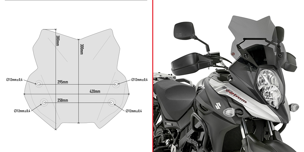 SIDE RACK V35/V37 SUZUKI DL 650 '17-