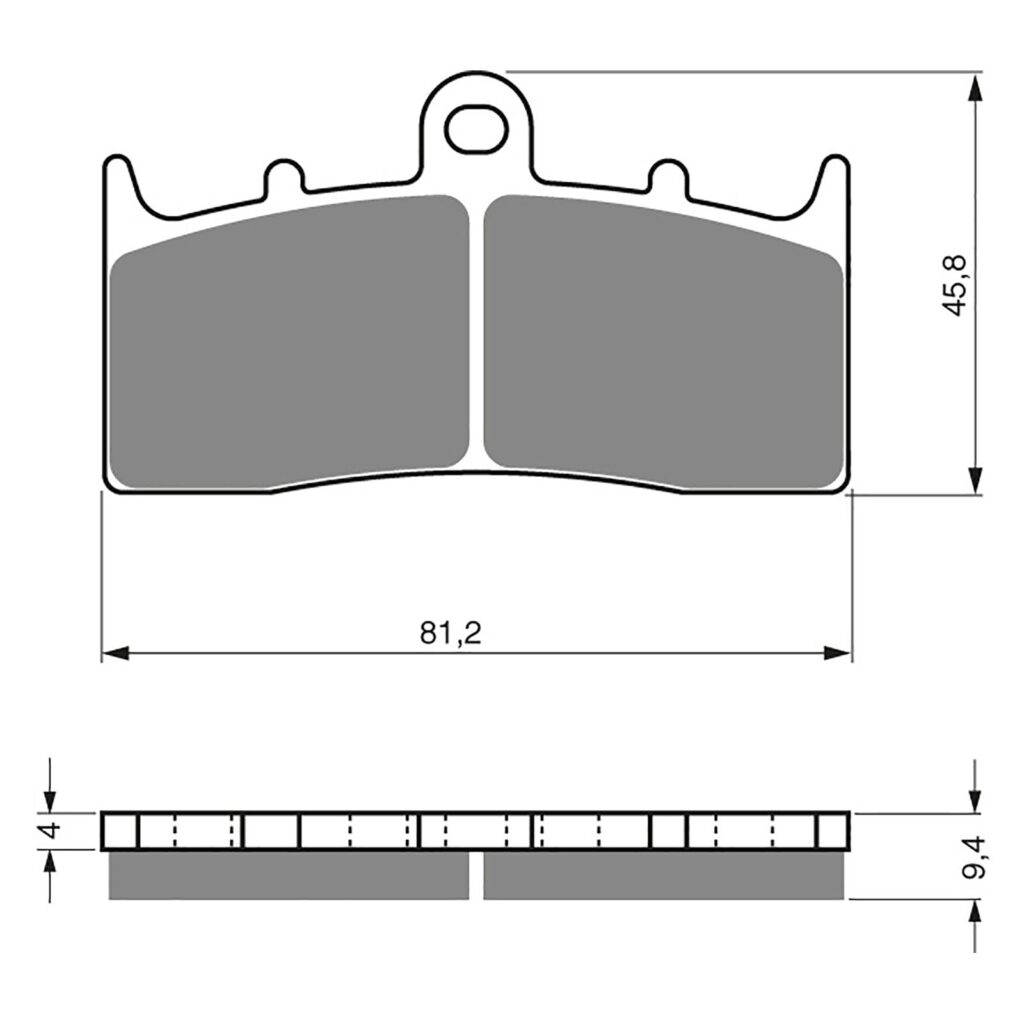 BRAKE PADS GOLDFREN SINTERED SPORTS GF318 - S3 ( PH448 )