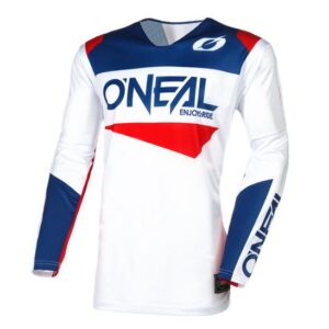 Oneal Hardwear Air Slam Motocross Jersey White/ Blue/ Red - Image 3