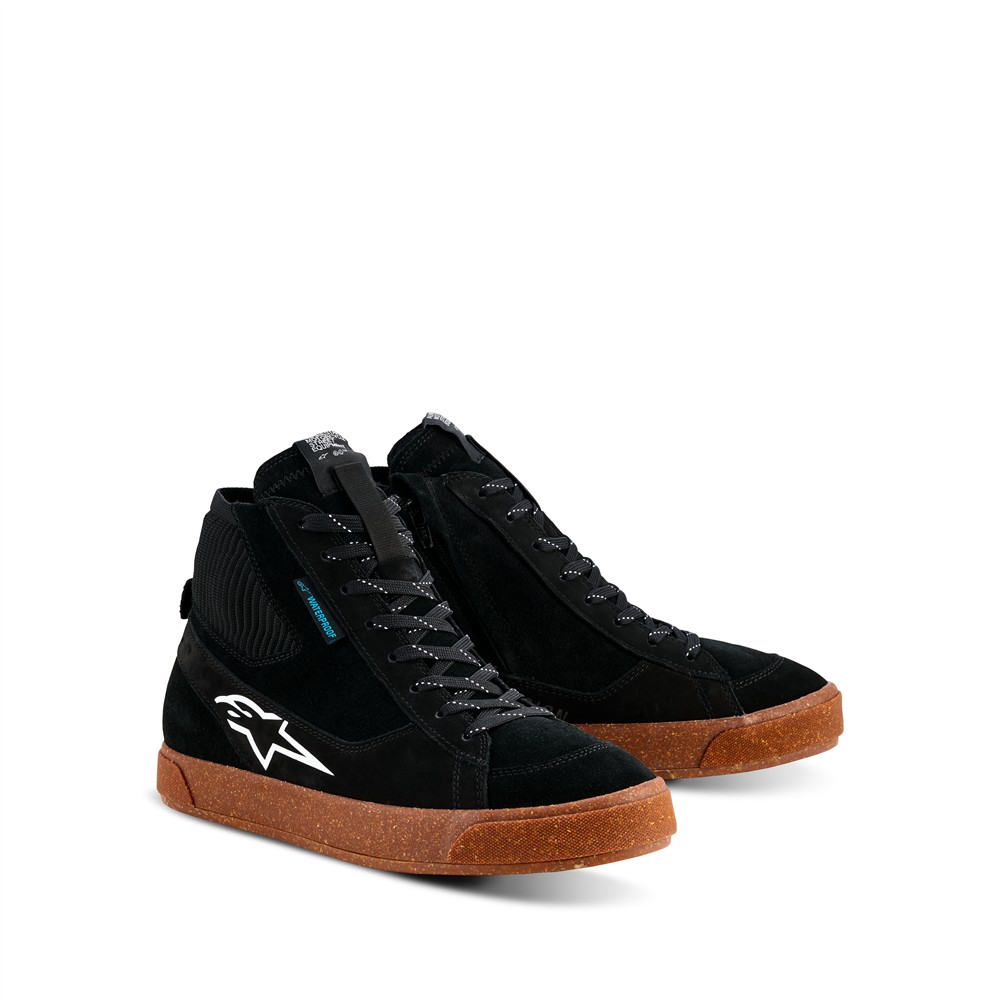 Alpinestars Stated Waterproof Riding Shoes Black/Gum/White
