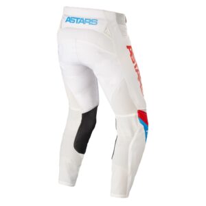 Alpinestars Techstar Quadro Motocross Pants Off White/Blue Neon/Bright Red - Image 2