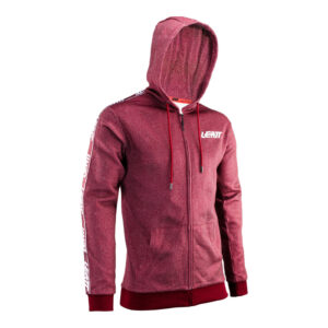 Leatt Premium Zip Hoodie - Ruby - Image 1