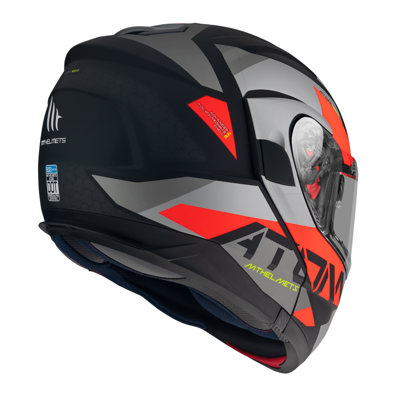 MT Atom SV Flip Front Helmet Matte Red