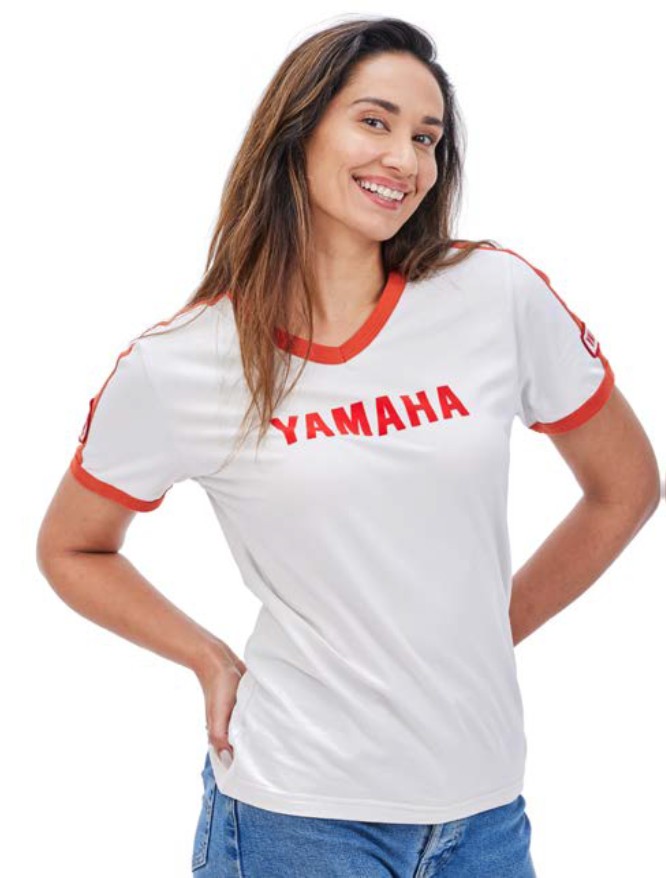 Yamaha Nanda Tee Ladies White/Red